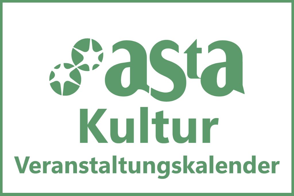 Logo AStA Kultur mit Untertitel Veranstaltungskalender